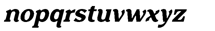 Foermality Serif Semi Bold Italic Font LOWERCASE