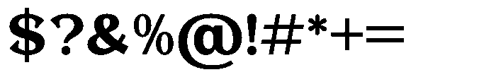 Foermality Serif Semi Bold Font OTHER CHARS