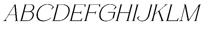 Foermality Serif Thin Italic Font UPPERCASE