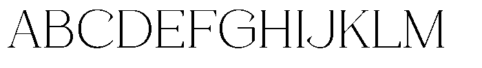 Foermality Serif Thin Font UPPERCASE