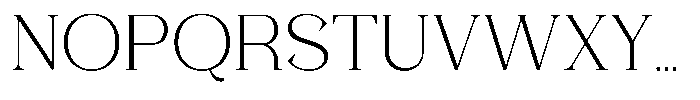 Foermality Serif Thin Font UPPERCASE