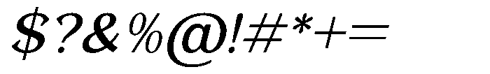 Foermality Serif Variable Foermality Serif Thin Italic Font OTHER CHARS