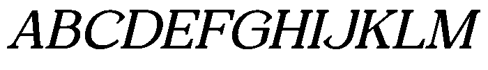 Foermality Serif Variable Foermality Serif Thin Italic Font UPPERCASE