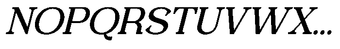 Foermality Serif Variable Foermality Serif Thin Italic Font UPPERCASE