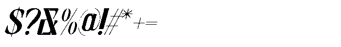 Foga Italic Font OTHER CHARS
