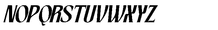 Foga Italic Font UPPERCASE