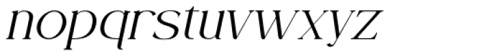 Fogie Thin Italic Font LOWERCASE