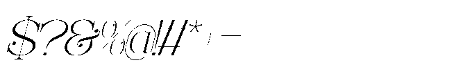 Foilathe Italic Font OTHER CHARS