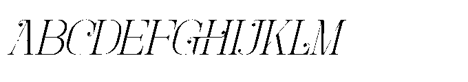 Foilathe Italic Font UPPERCASE