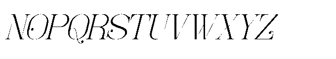 Foilathe Italic Font UPPERCASE