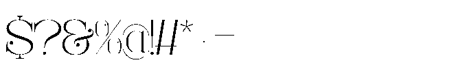 Foilathe Regular Font OTHER CHARS