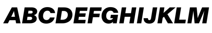 Fold Grotesque Black Italic Font UPPERCASE