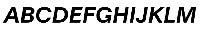 Fold Grotesque Bold Italic Font UPPERCASE