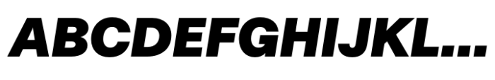 Fold Grotesque Ult Italic Font UPPERCASE