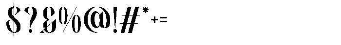 Folden FOLDEN Regular Font OTHER CHARS