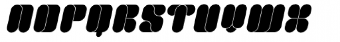 Foldron Italic Font UPPERCASE