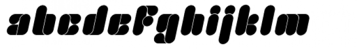 Foldron Italic Font LOWERCASE