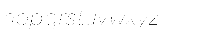 Foliant Sans Air Italic Font LOWERCASE