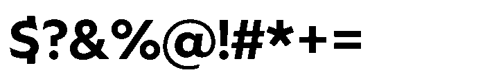 Foliant Sans Bold Font OTHER CHARS