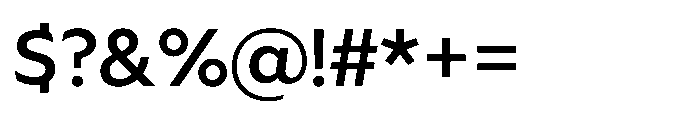 Foliant Sans Medium Font OTHER CHARS
