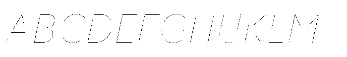 Foliant Sans Modern Air Italic Font UPPERCASE