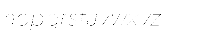 Foliant Sans Modern Air Italic Font LOWERCASE