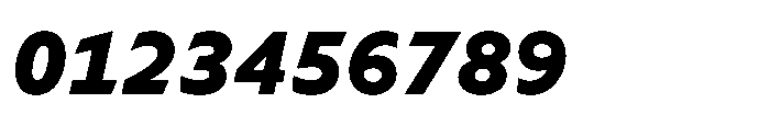 Foliant Sans Modern Black Italic Font OTHER CHARS