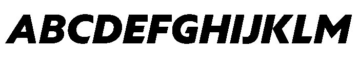 Foliant Sans Modern Black Italic Font UPPERCASE