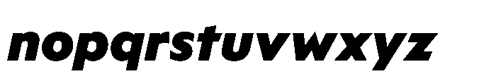 Foliant Sans Modern Black Italic Font LOWERCASE