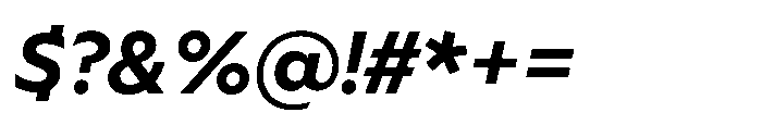 Foliant Sans Modern Bold Italic Font OTHER CHARS