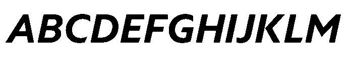 Foliant Sans Modern Bold Italic Font UPPERCASE
