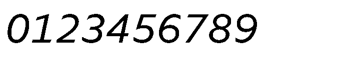 Foliant Sans Modern Italic Font OTHER CHARS