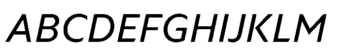 Foliant Sans Modern Italic Font UPPERCASE