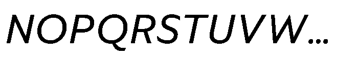 Foliant Sans Modern Italic Font UPPERCASE