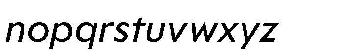Foliant Sans Modern Italic Font LOWERCASE