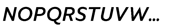 Foliant Sans Modern Medium Italic Font UPPERCASE