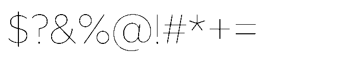 Foliant Sans Modern Thin Font OTHER CHARS