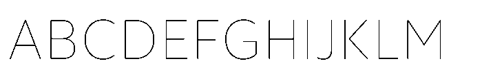 Foliant Sans Modern Thin Font UPPERCASE