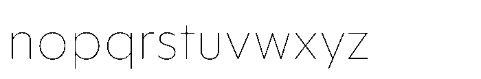 Foliant Sans Modern Thin Font LOWERCASE