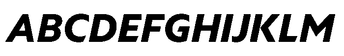 Foliant Sans Modern XBold Italic Font UPPERCASE