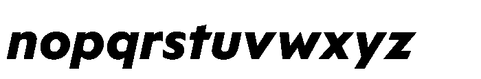 Foliant Sans Modern XBold Italic Font LOWERCASE