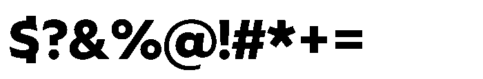 Foliant Sans Modern XBold Font OTHER CHARS