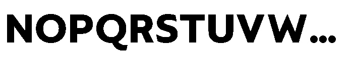 Foliant Sans Modern XBold Font UPPERCASE