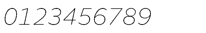 Foliant Sans Modern XLight Italic Font OTHER CHARS