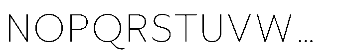 Foliant Sans Modern XLight Font UPPERCASE