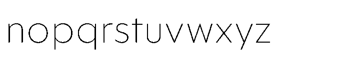 Foliant Sans Modern XLight Font LOWERCASE