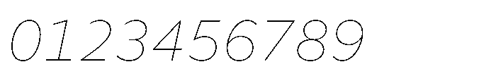 Foliant Sans Thin Italic Font OTHER CHARS