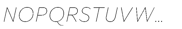 Foliant Sans Thin Italic Font UPPERCASE