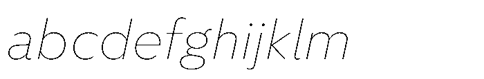 Foliant Sans Thin Italic FONT
