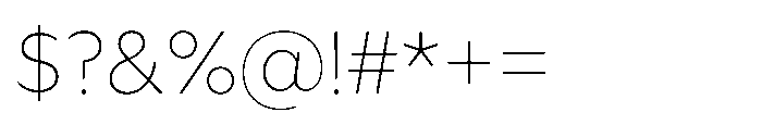 Foliant Sans XLight Font OTHER CHARS